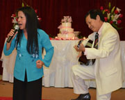 Singer Khanh Ly and Huynh Trong Tam