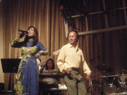 Singer Thanh Lan and Huynh Trong Tam