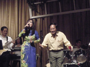 Singer Thanh Lan and Huynh Trong Tam